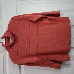 Christopher & Banks Turtleneck Sweater, Orange, Medium